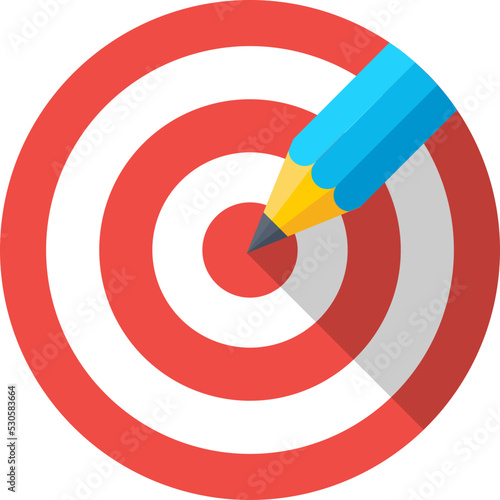 Target Colored Vector Icon