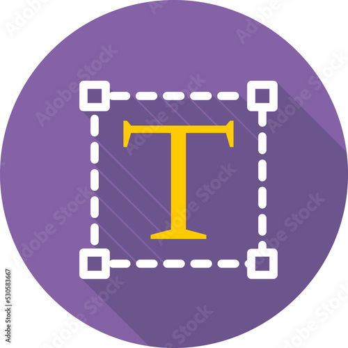 Text Tool Colored Vector Icon