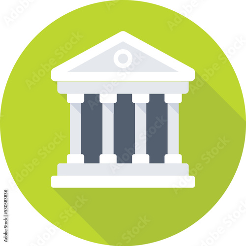 Bank Colored Vector Icon