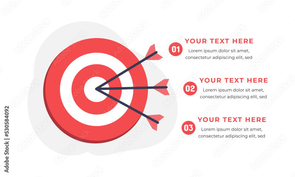Goals infographic template. Business concept with 3 steps. Goals infographic template. Business concept with 3 steps.