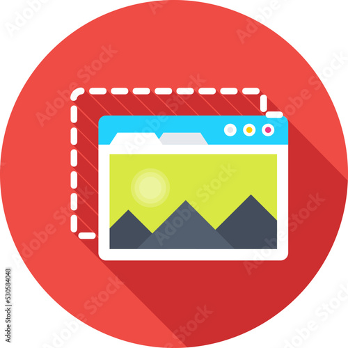 Landscape Colored Vector Icon 