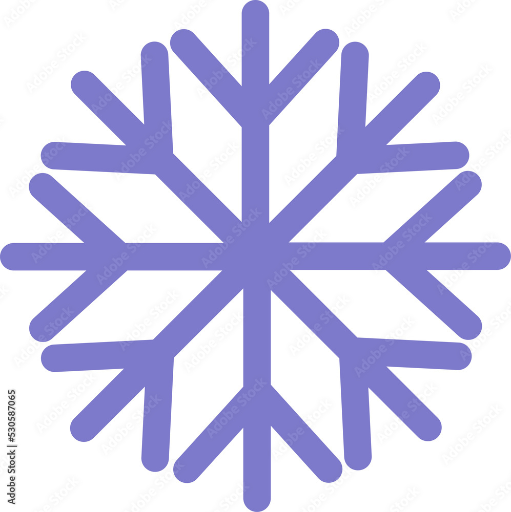 Blue simple snowflake. Winter illustration. Transparent PNG clipart Blue simple snowflake. Winter illustration. Transparent PNG clipart
