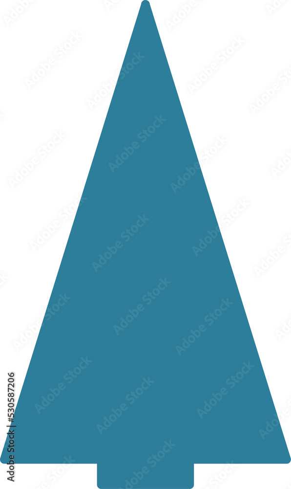 Christmas tree flat design. Transparent PNG clipart Christmas tree flat design. Transparent PNG clipart