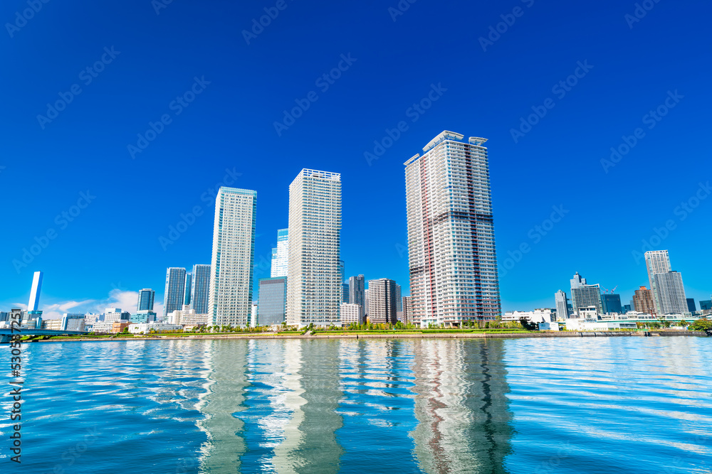 Obraz premium 東京 晴海の都市風景