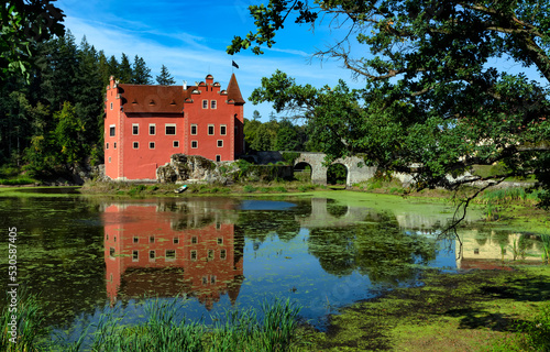 Czech Republic - noted red castle Cervena lhota photo