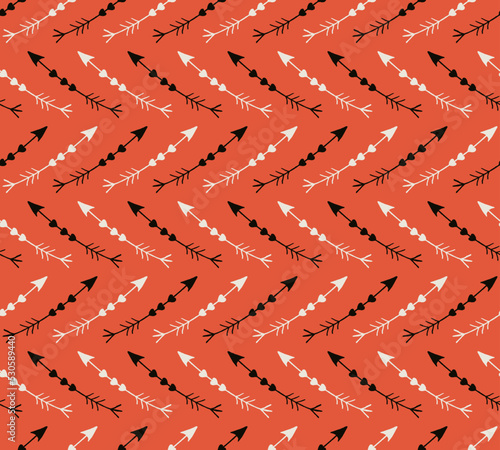 Happy Flying Arrows - red white black