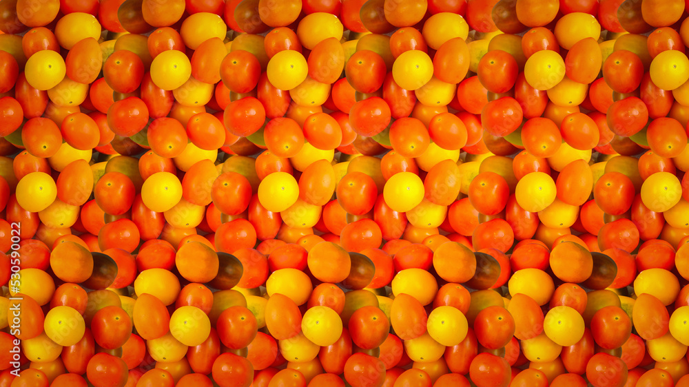 Small red cherry tomatoes background.