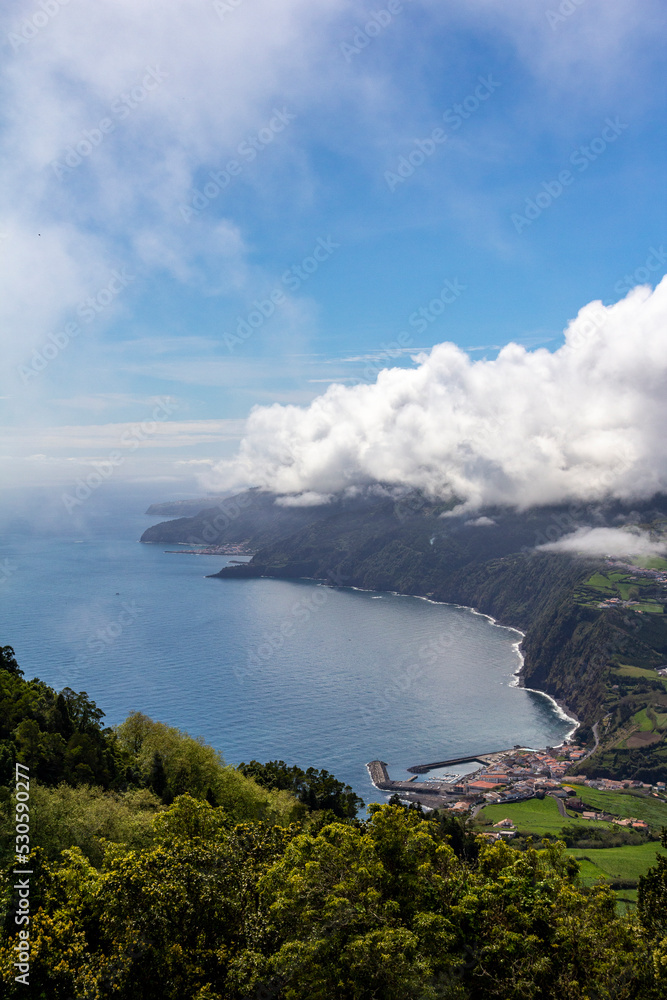 upper view of clouds over the cove
