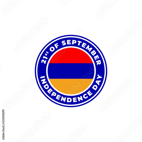 Free Download Armenia Circle Flag Logo Independence Day Vector Illustration - GFXLoad