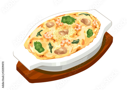 グラタンのイラスト