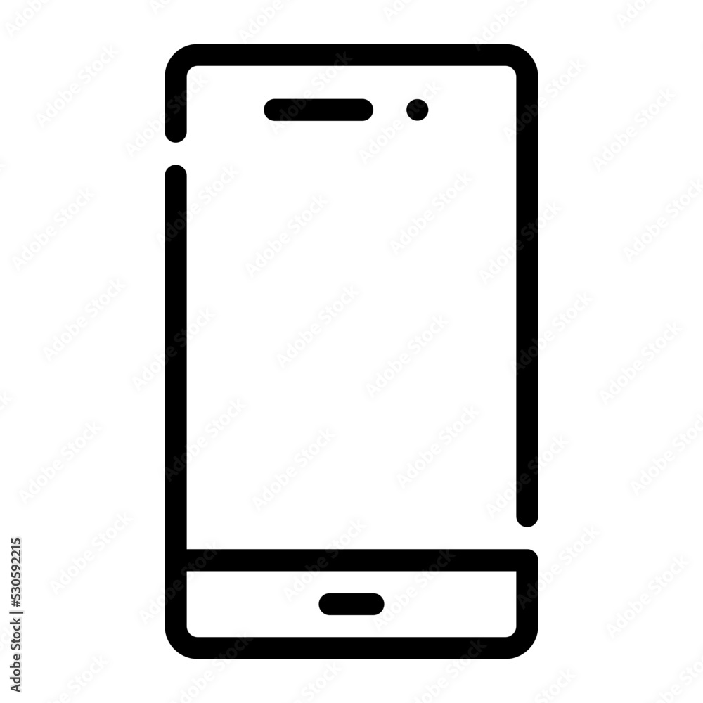 mobile phone line icon