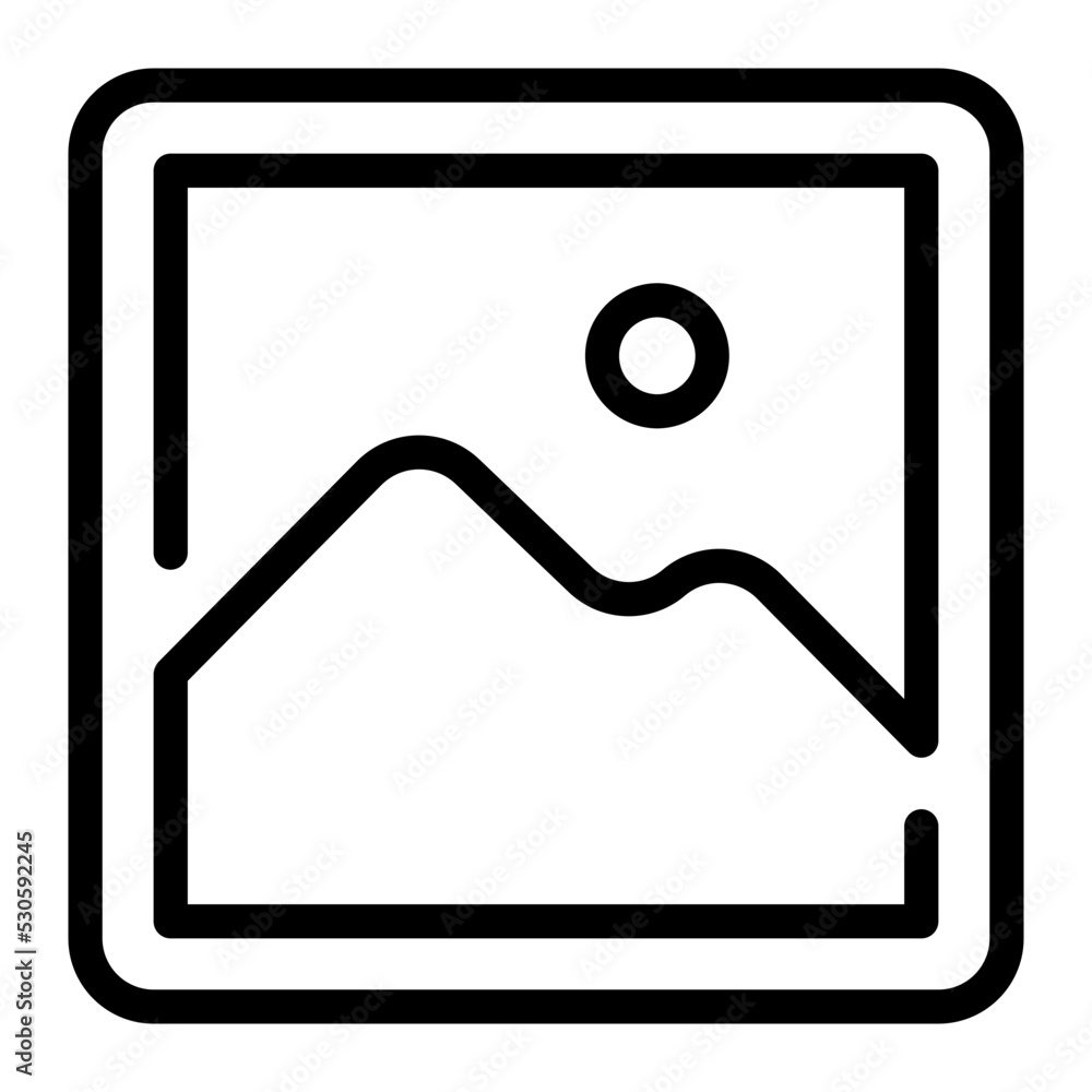 picture line icon