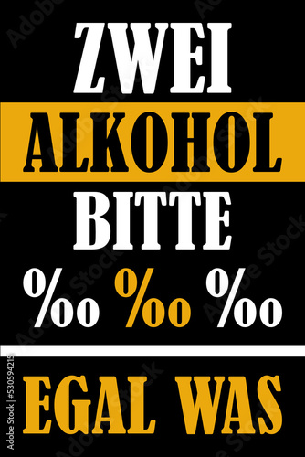 Bilde på lerret Zwei Alkohol bitte
