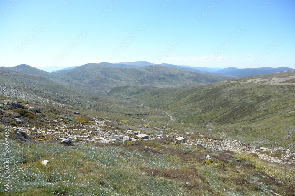 Fototapeta premium Mountains view from the start point