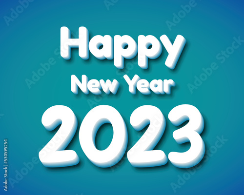 2023 happy new year. numbers 3D style. vector linear numbers. design of greeting cards. vector illustration.