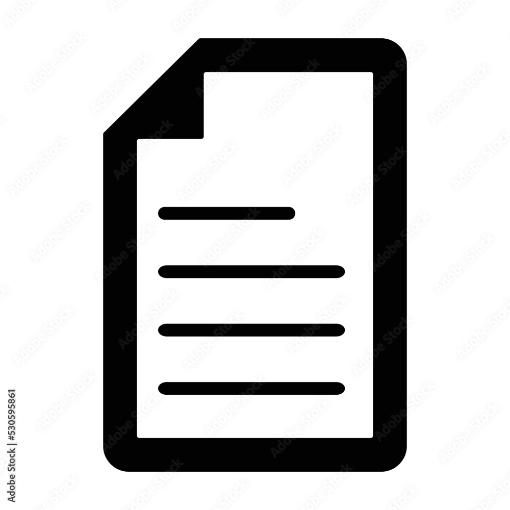 Document File Selected Icon Document File Selected Icon