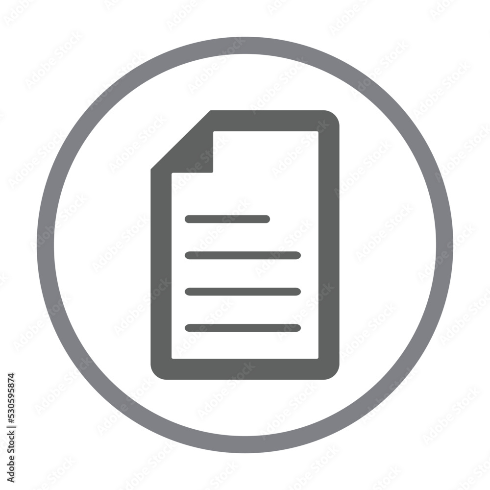 Document File Selected Icon Document File Selected Icon