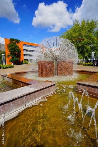 Urban public fountain  of Lodz