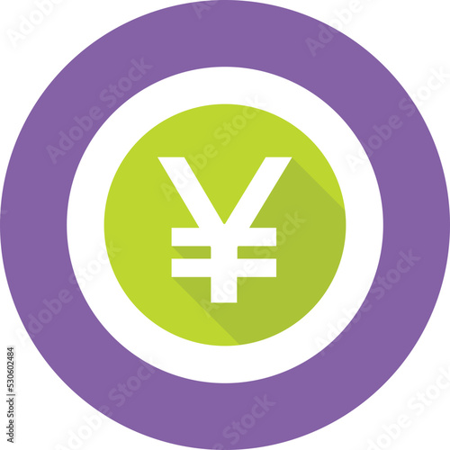 Yen Colored Vector Icon 