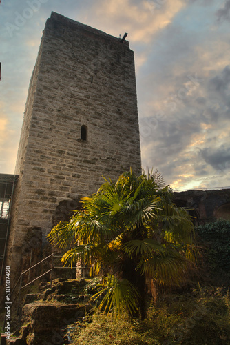 The old castle of Trezzo on Adda's city photo