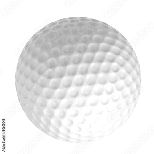 3D rendering illustration of a golf ball