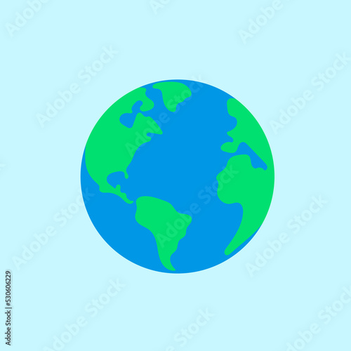Earth. Vector illustration.