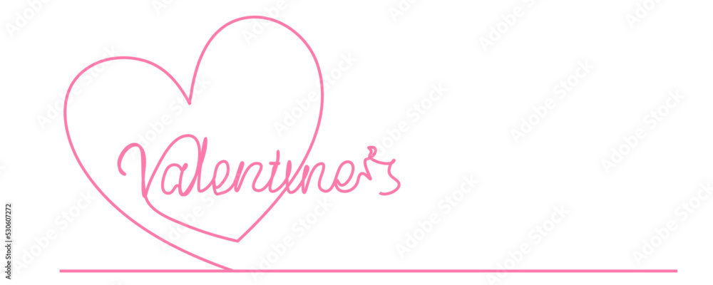 Continuous line drawing of love sign with two hearts embracing simple design on white background.