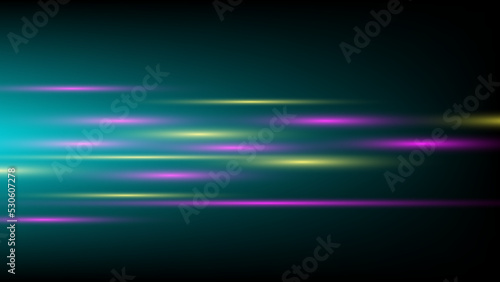 abstract colorful lighting on black background for modern graphic design decoration