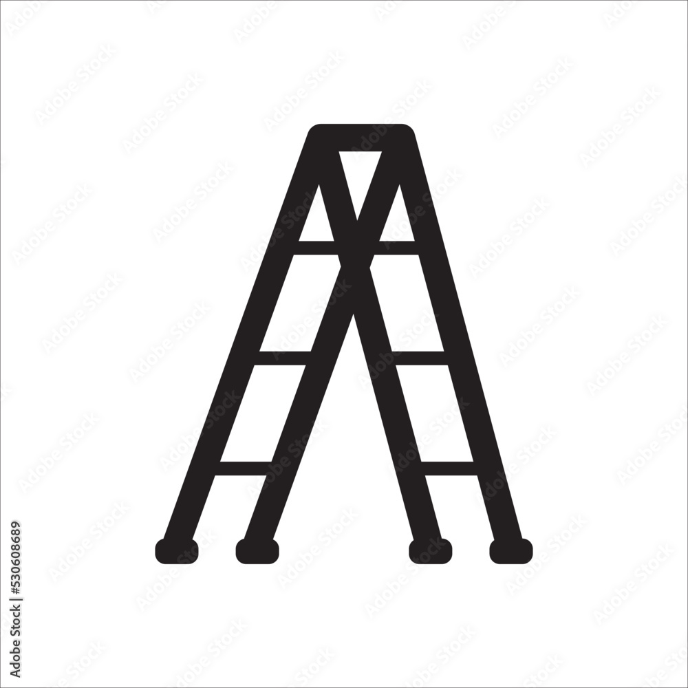 Step Ladder Icon Vector Illustration Step Ladder Icon Vector Illustration