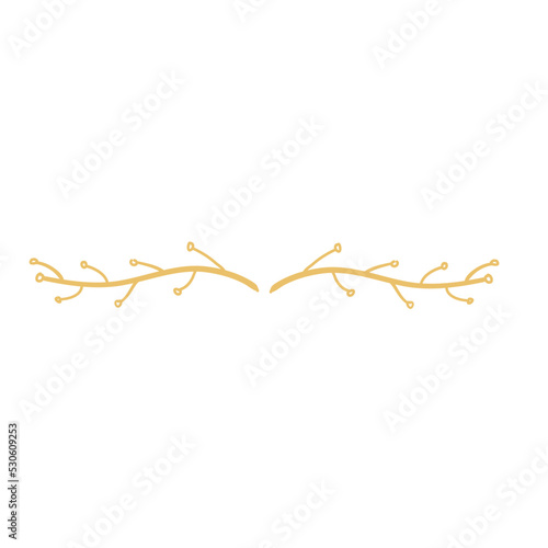 Foliage text divider border