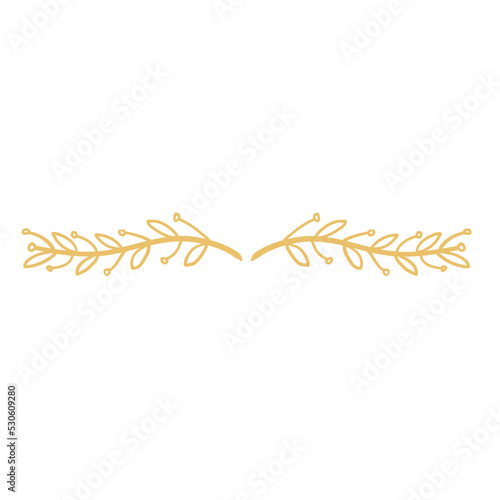 Foliage text divider border