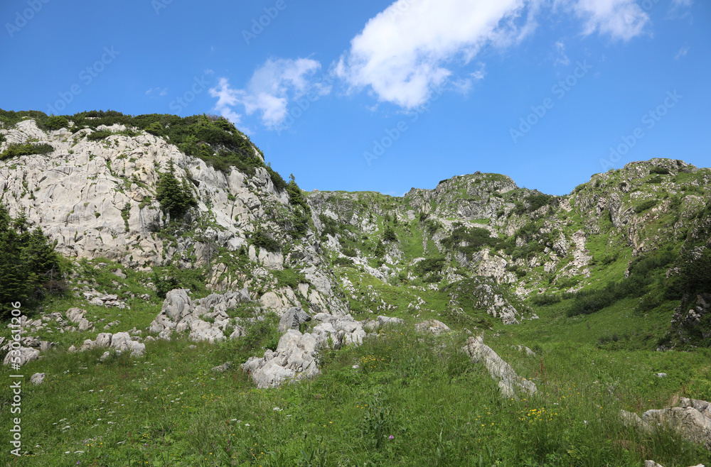 Alps mountains in the Friuli region in Italy near the Austrian border Alps mountains in the Friuli region in Italy near the Austrian border
