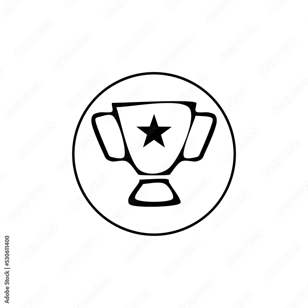 Award icon isolated hand drawn Award icon isolated hand drawn