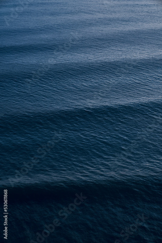 Ripples on the surface of deep blue ocean
