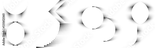 Linear halftone dots Design .elements for your design. vector illustration