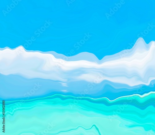 Abstract liquid blue sea background © Clip Arts Fusion 