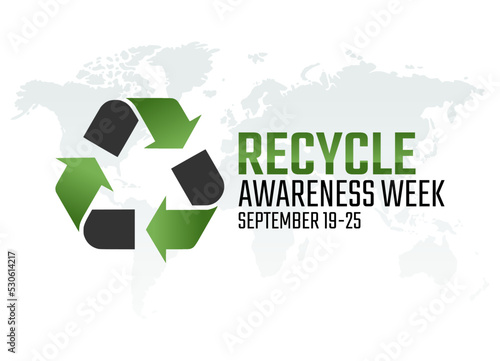 vector graphic of recycle awareness week good for recycle awareness week celebration. flat design. flyer design.flat illustration.