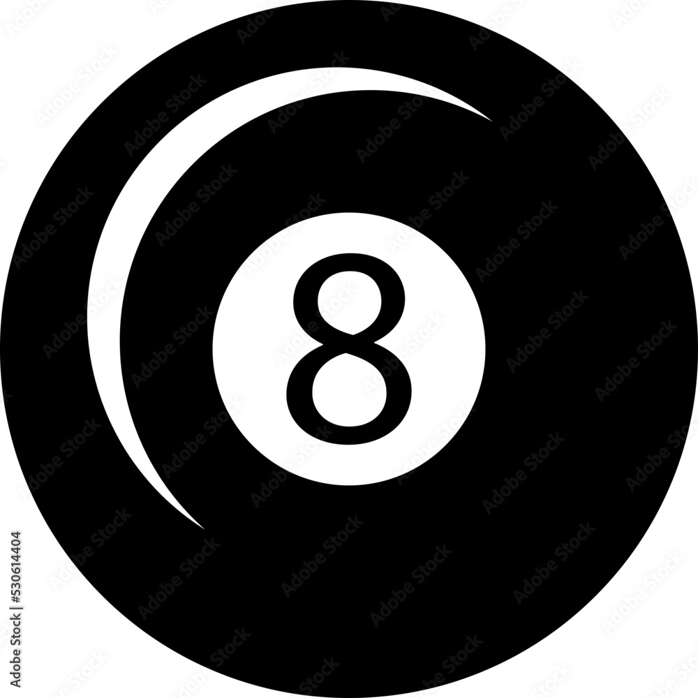 8 Ball Pool svg vector cut file for cricut and silhouette Stock Vector