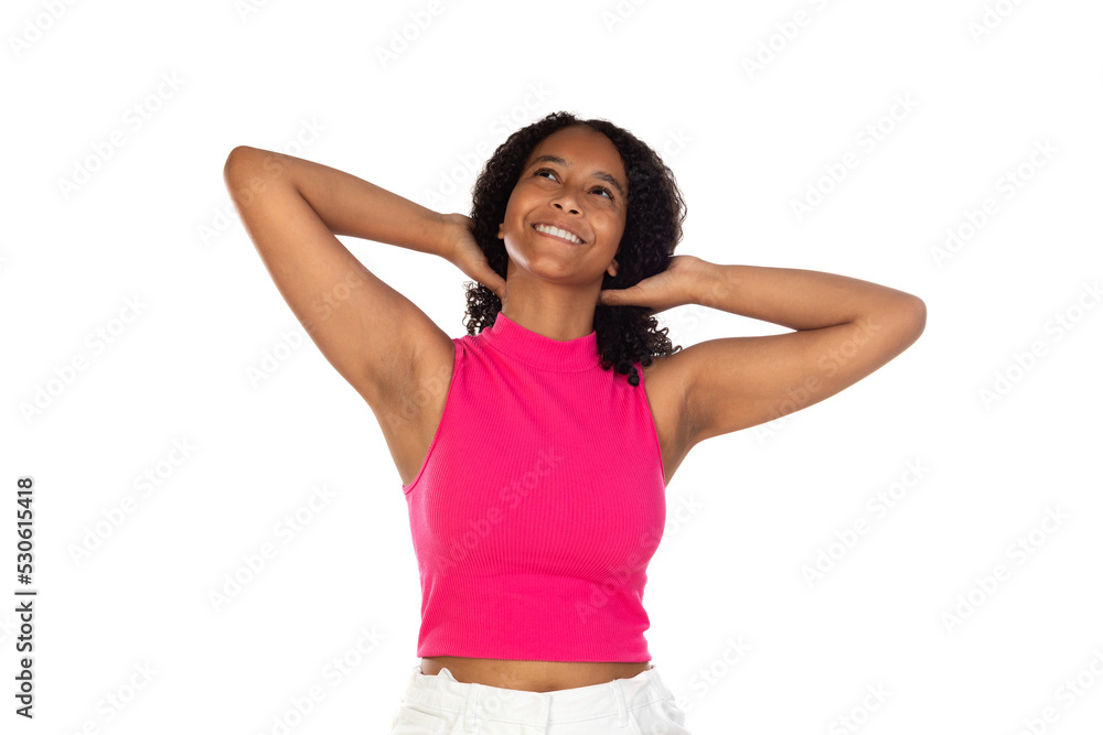 Laughing relaxed young teenager Laughing relaxed young teenager