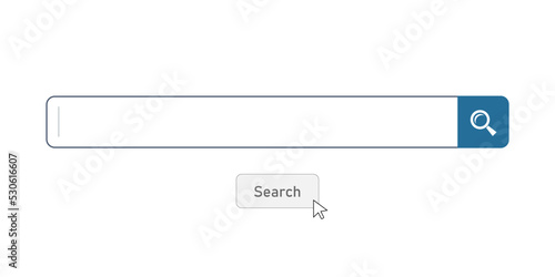 Empty search bar and button