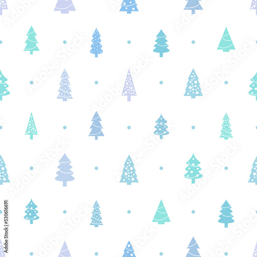 Blue Christmas wrapping paper print © Tupungato