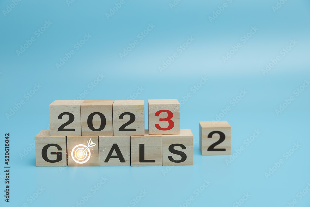 2023 planning goal action, Business plan investment and strategies. beginning new year, new lifestyle, new normal, new business, setting target, and planning of goals concept. 2023 planning goal action, Business plan investment and strategies. beginning new year, new lifestyle, new normal, new business, setting target, and planning of goals concept.