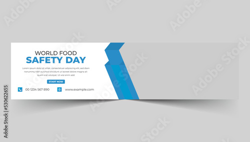 World food day social media linkedin profile banner template design