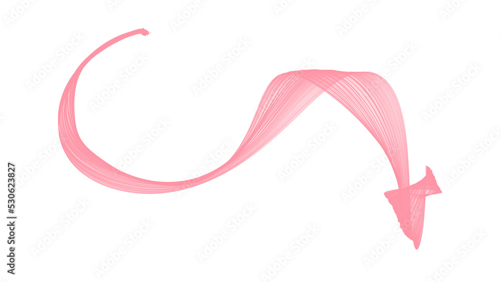 Pink semi-transparent isolated ribbon overlay Pink semi-transparent isolated ribbon overlay