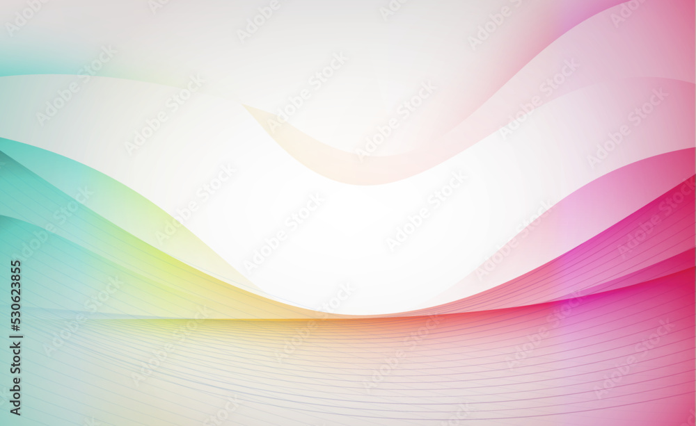 Fototapeta premium Abstract Rainbow Wave Background Original Vector Illustration