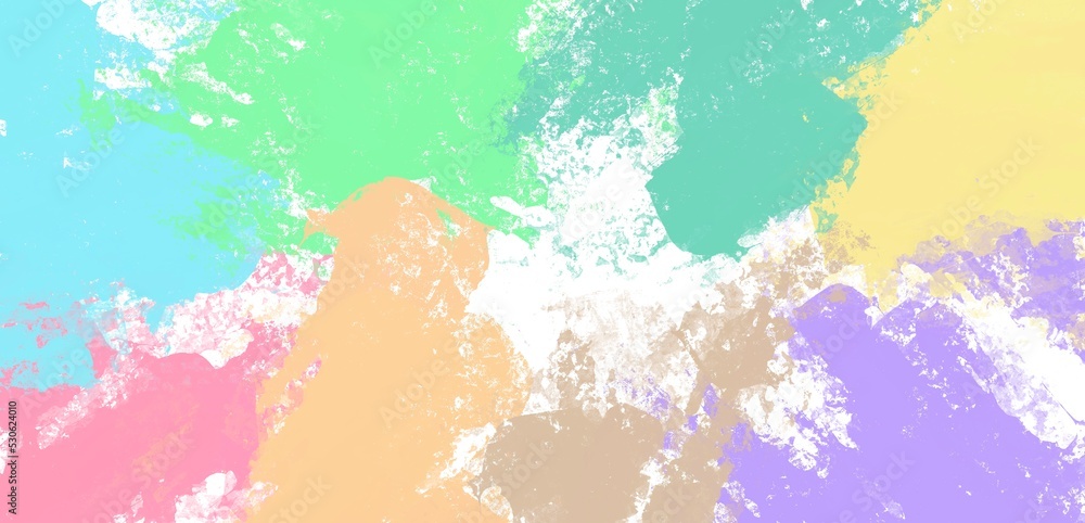 Obraz premium Cute beautiful colorful strokes art background