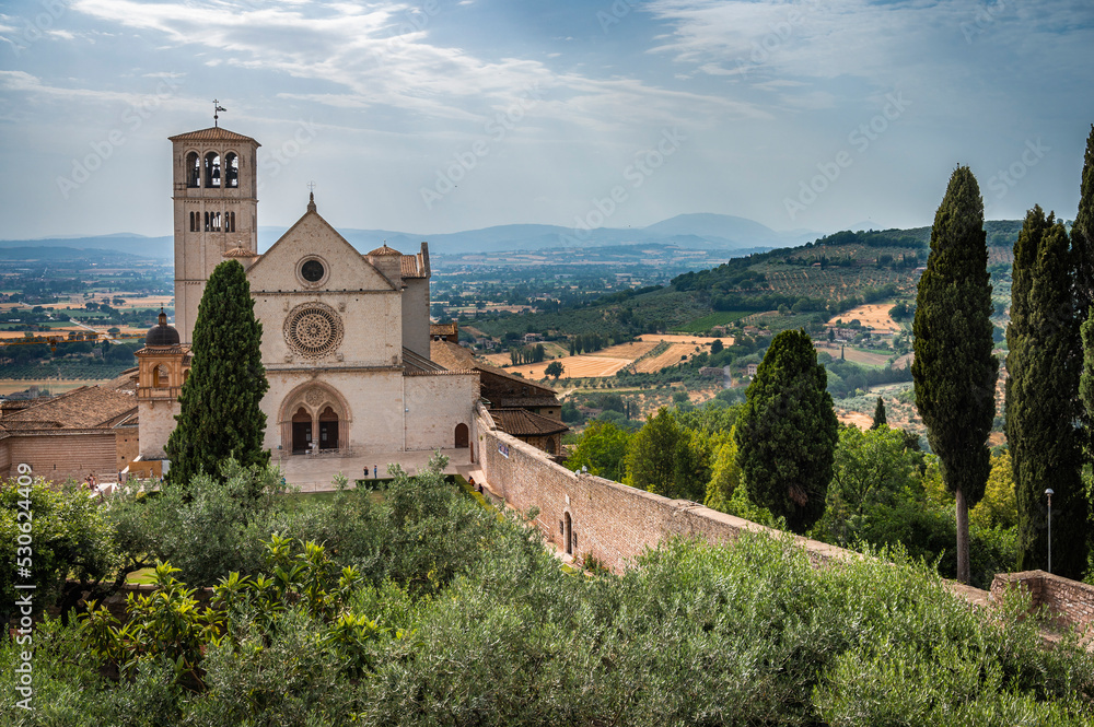Ancient Papal basilica of San Francesco of Assisi. Art and religion. Ancient Papal basilica of San Francesco of Assisi. Art and religion.