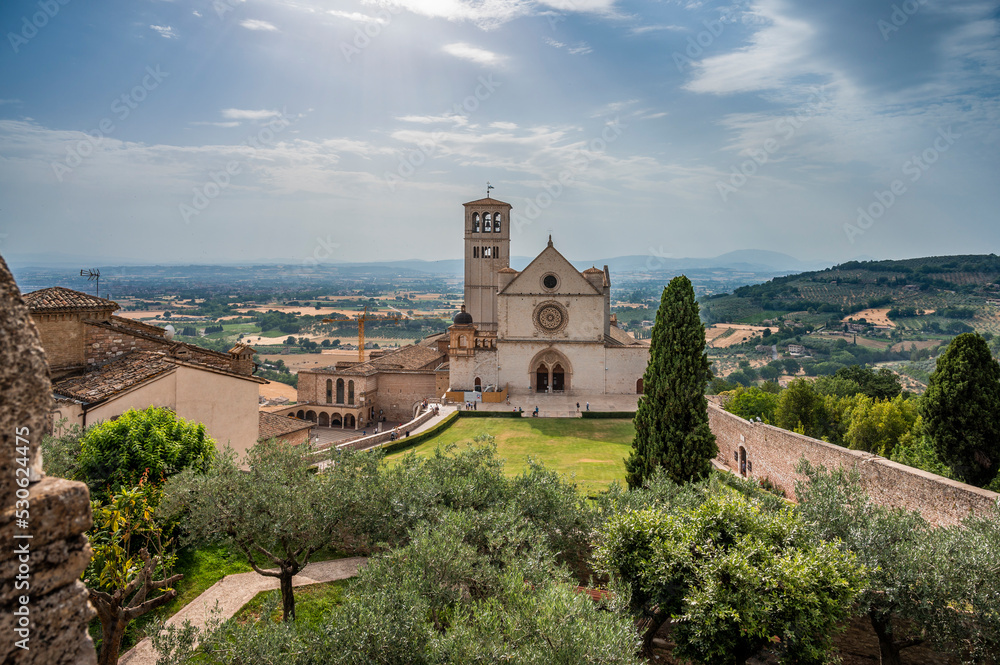 Ancient Papal basilica of San Francesco of Assisi. Art and religion. 