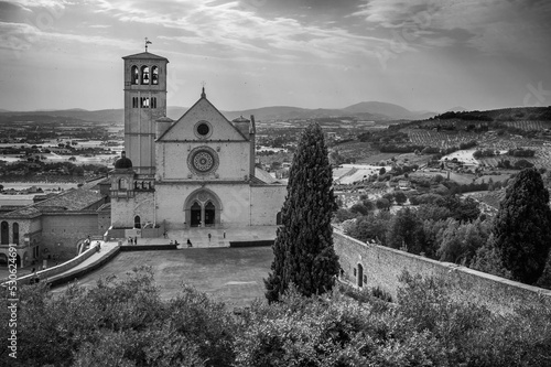 Fotografie Ancient Papal basilica of San Francesco of Assisi