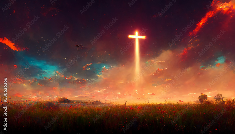 Φωτογραφία Easter background concept and The crosses sign.